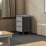 EWENT EW1701 portable device management cart/cabinet Portable device management cabinet Black, Grey