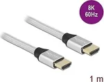 DELOCK UHS HDMI 48Gbps 8K 60Hz 1.0m silver - 85366