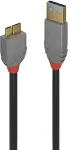 Lindy USB 3.0 Kabel Typ A/Micro-B Anthra Line M/M 2m