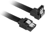 SHARKOON SATA III Kabel kątowy czarny - 30 cm