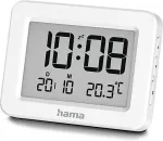 HAMA Kos digital alarm clock white