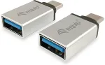 EQUIP Adapter USB-C->USB-A3.0 St/Bu 2Stk Alu.