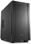 Korpus SHARKOON S1000 - Tower - Mikro-ATX - ohne Netzteil - Schwarz - USB/Audio