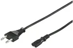 Goobay Euro 2-Pin Power Cable - 1.8m