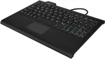 Klaviatuur Keysonic Super-Mini-TAS Touchpad,B-light,BK, KSK-3210ELU(DE)