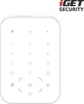 IGET SECURITY MP13 - wireless keyboard with RFID reader for M6-4G alarm, power supply 4x AA included