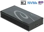 DeLOCK Externes Geh&auml;use f&uuml;r M.2 NVMe PCIe SSD mit SuperSpeed USB 20 Gbps (USB 3.2 Gen 2x2) USB Type-C&trade; Buchse