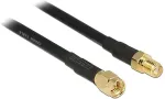 DELOCK SMA, M-F, 15m, Black - 89425