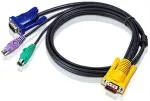 ATEN DIGITUS Octopus - Tastatur- / Video- / Maus- (KVM-) Kabel - SPDB, 15-polig (M) - PS/2, 6-polig, HD-15 (M) - 6 m (2L-5206P)