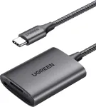 Ugreen USB-C Card Reader CM401 (80888), SD - microSD, Grey