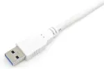 EQUIP Kabel USB-A3.2->C Gen1 3A St/St 1.00m wei&szlig;