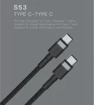 Orsen S53 Type C to Type C 3A 1m black