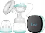 Extralink Smart Life R-38 Elektronischer Milchpumpen mit Flasche, Wei&szlig;-Blau