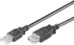 No-Name goobay USB forl&aelig;ngerkabel 1.8m Sort