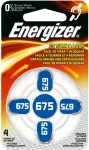 Energizer kuuldeaparaadi patarei Zinc Air AZ675DP-4 TL4