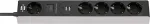Brennenstuhl 5-way power strip (grey/black, 1.5 meters, 2x USB-A, 1x USB-C Power Delivery)