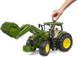 Bruder John Deere 7R 350 with front loader, model vehicle (green)