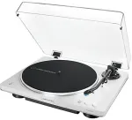Audio-Technica AT-LP70XBTWS, record player (white/silver, integrated phono preamplifier, Bluetooth, fully automatic, belt drive)