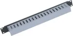 Triton 1U 19" single-sided plastic strip, grey-black