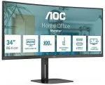 Monitor AOC V5 CU34V5C/BK/23 computer 86.4 cm (34") 3440 x 1440 pixels Wide Quad HD LED Black