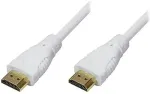 Techly HDMI High Speed Kabel mit Ethernet, M/M, 3.0m, wei&szlig;