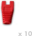 DATACOM RJ45 protection with cutout RED (10pcs)