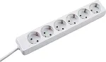 EFB BACHMANN SELLY Steckdosenleiste 6x Schutzkontakt weiss 1,5m