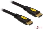 DELOCK HDMI Kabel Ethernet A -> A St/St 1.50m 4K