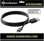 SHARKOON USB 2.0 A-B Micro black 3,0m