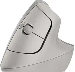 Hiir Logitech Lift Vertical Sand (Rechtsh&auml;ndig) Ergonomische Maus, kabellos, Bluetooth, Logi Bolt Adapter, Unterst&uuml;tzt Logi Options+