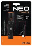 NEO TOOLS USB C 2000 lm CHN LED Rechargeable Flashlight
