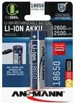 Ansmann Li-Ion 18650 2600mAh 3,6V Micro-USB 1307-0002