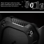 SPIGEN Apple AirTag 2 / AirTag kinnitus lemmiklooma vm rihma k&uuml;lge Tough Armor Pet Collar, must,