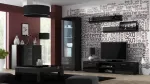Cama MEBLE Cama kuvar cabinet SOHO S1 black/black gloss