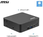 Msi Cubi NUC AI+ 3MG-002EU WIN11PRO/Core Ultra 9 386H/32GB/1TB/UHD/Black