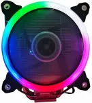 GEMBIRD CPU cooler Huracan 12cm 150W 4-pin multicolor LED