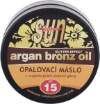 Vivaco Vital Argan Bronz Oil Glitter Suntan Butter SPF15 200ml - p&auml;evitusv&otilde;i