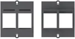 Bachmann - Frontabdeckung - Schwarz - 2 Ports