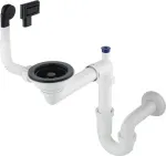 Deante Siphon for 1-bowl granite sink - Space-Saver