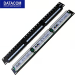 Noname DATACOM Patch panel 24x RJ-45, Cat5e UTP, 1U, 19" LSA