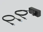 DeLOCK Externer SuperSpeed USB Hub mit 10 Ports + Schalter