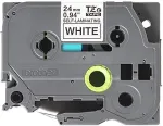 Brother TZE-SL251 SELF LAMINATING TAPE 24MM 8M WHITE/BLACK