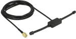 Delock ISM 433 MHz Antenne SMA Stecker 3 dBi omnidirektional starr schwarz Klebemontage