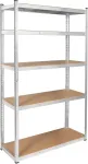 Rebel Metal storage rack 205x120x45 silver