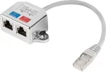 LANBERG adapter lan rj45/2x rj45 ftp splitter ad-0026-s