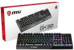 Klaviatuur Msi Vigor GK30 Gaming Keyboard, US Layout, Wired, Black MSI | Vigor GK30 | Gaming keyboard | RGB LED light | US | Wired | Black