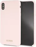 GUESS Guess GUHCI65LSGLLP iPhone Xs Max light pink hard case Silicone