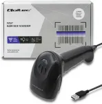 QOLTEC 50866 Laser barcode reader 1D | CCD | USB | Black