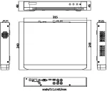 HIKVISION Rejestrator REJESTRATOR AHD, HD-CVI, HD-TVI, CVBS, IP IDS-7204HQHI-M1/XT/4A+4/1ALM 4 KANAŁY AcuSense Hikvision