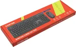 Klaviatuur Canyon SET-W20 UK/US Keyboard+Mouse Velvet Wireless Black